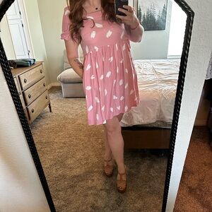 LOFT pink nap dress